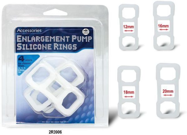 COCKRING SILICON ENLARGER RINGS PACK OF 4