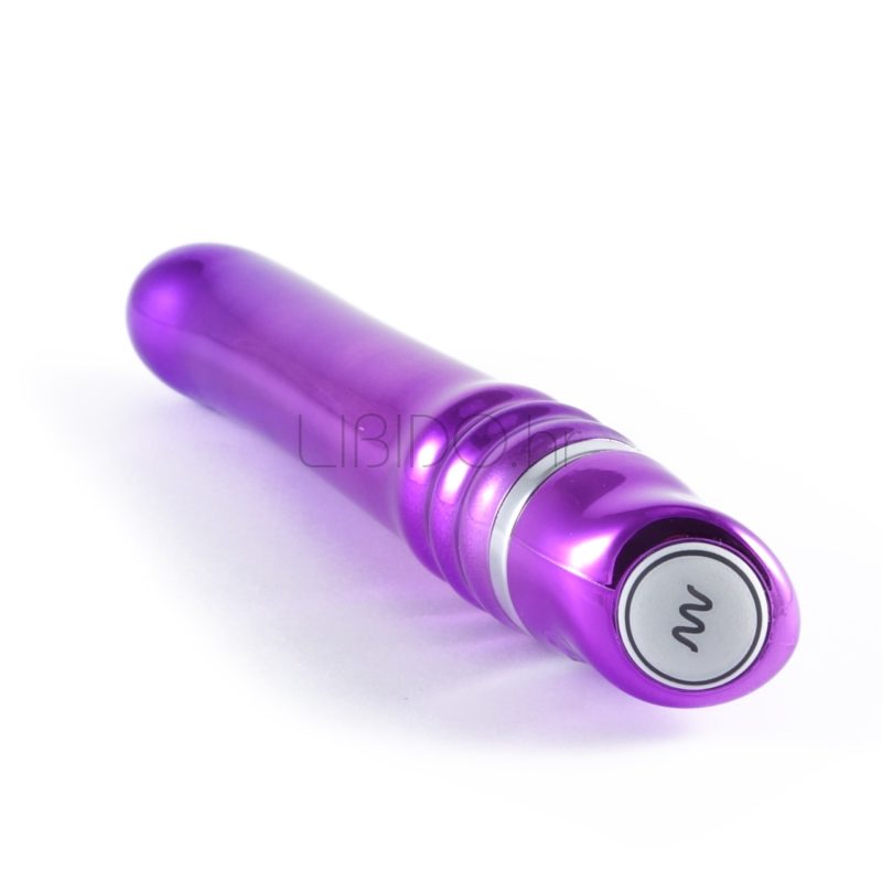 metal dildo purple