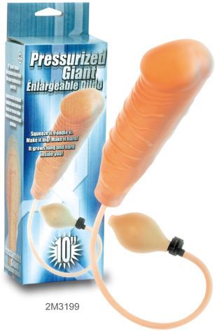 INFLATABLE PRESSURIZED GIANT 10inch ENLARGEABLE DILDO