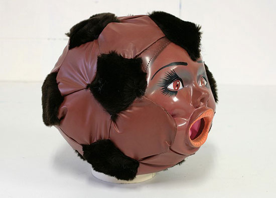 blow up doll soccer ball