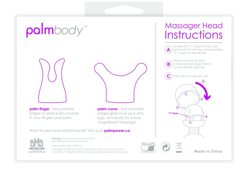 PalmPower - PalmBody Massager Heads (For use with PalmPower)