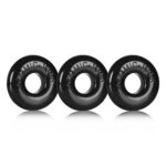 Ringer Cockring 3 Pc Black - Cock Rings