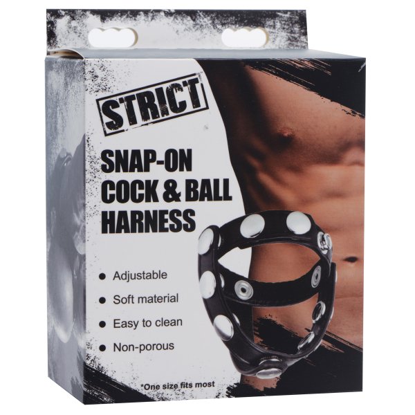 Strict - Snap-On Cock And Ball Harness