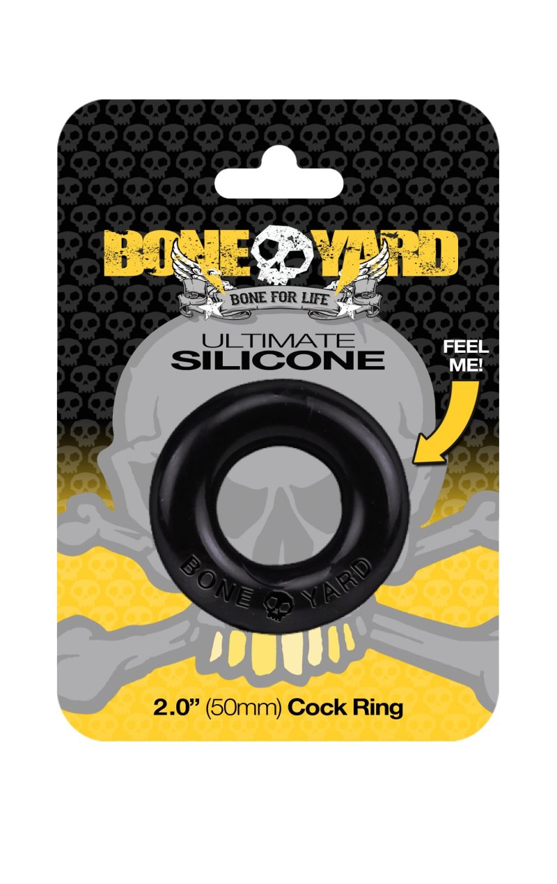 Boneyard - Ultimate Silicone Cock Ring Black