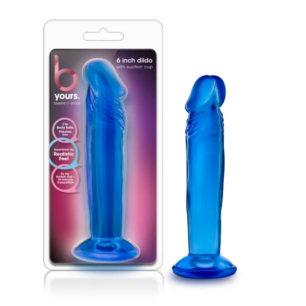 B Yours Sweet N Small 6in Blue - Non Vibrating