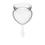 Feel Good Menstrual Cup Transparent 2pcs - Body Care