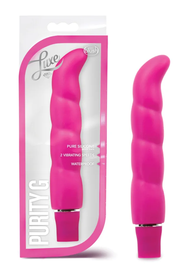 Luxe Vibrator 6.25 inches Ten Vibrating Functions Waterproof For Bathtime Play - Vibrator G Spot Blush  - Mindadultshop