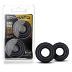 Stay Hard Donut Rings Oversized Black - Cock Rings