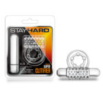 Stay Hard Vibrating Super Clitifier Clear - Cock Rings