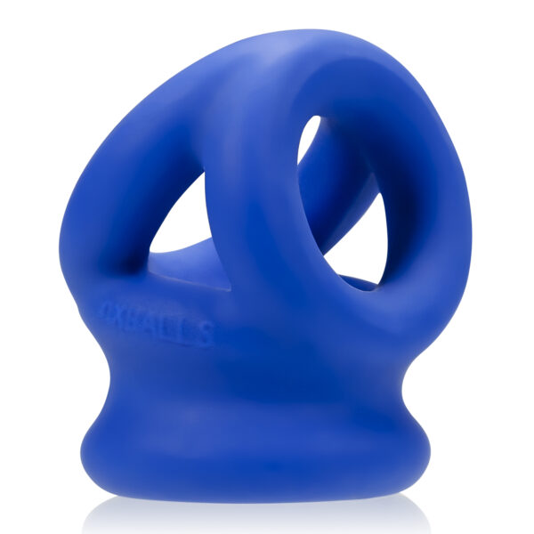 Tri Squeeze Cocksling Ballstretcher Cobalt Ice - Cock and Ball